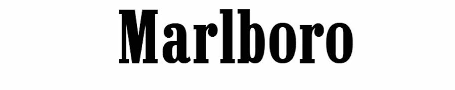 Marlboro, eine kostenlose westliche Schriftart.