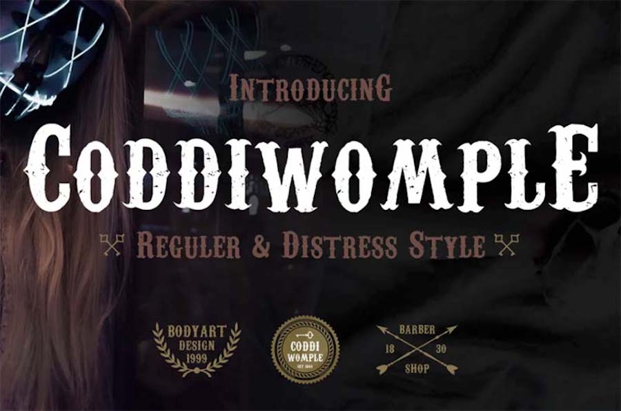 Coddiwomple, eine handgefertigte westliche Schrift.