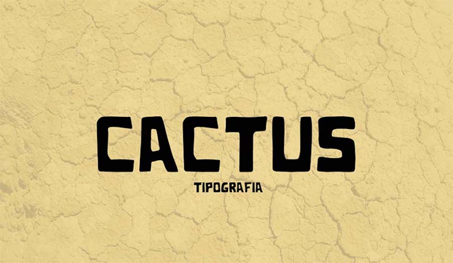 Die Cactus Western-Schriftart.