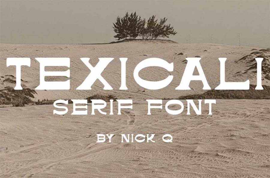 Texicali, eine Premium-Serifenschrift.