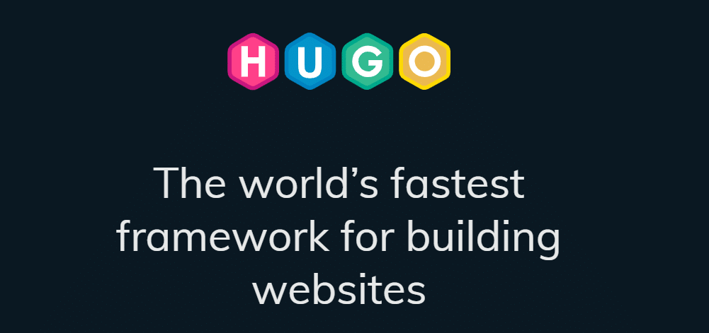 Screenshot von Hugos Homepage.