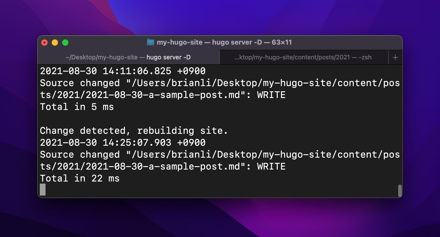 Ansicht eines Umbaus der Hugo-Site.
