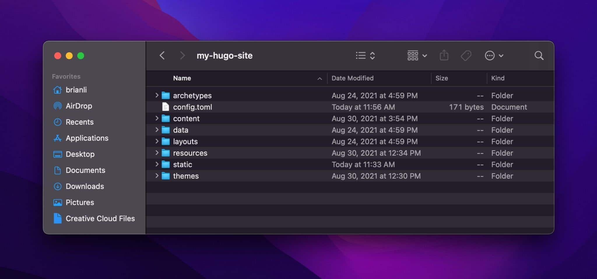 Kopieren Sie das Projekt in den GitHub-Repository-Ordner.