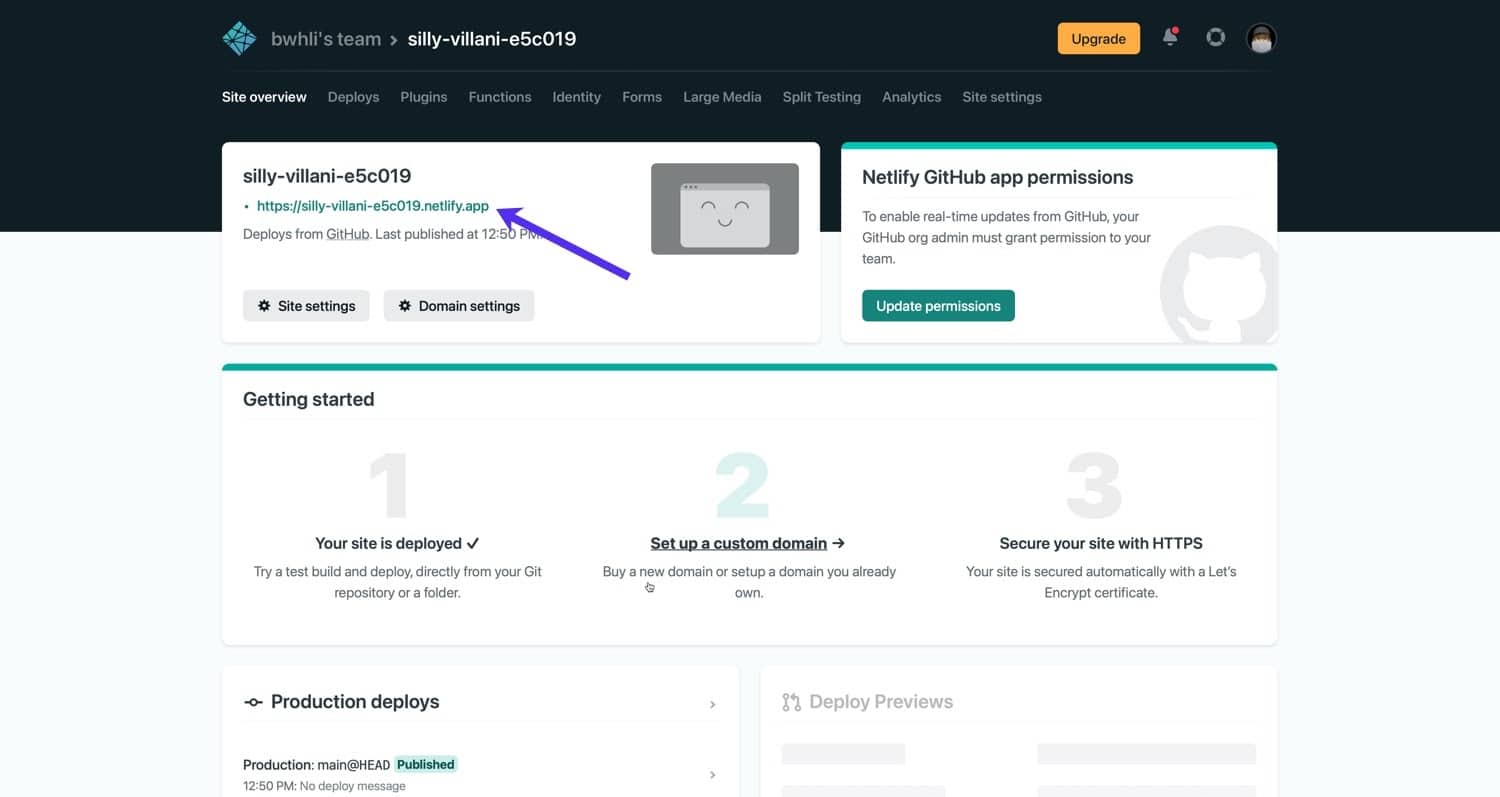 Netlify-Staging-URL.