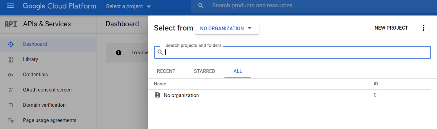 Google Konsol Hesabı kontrol paneli