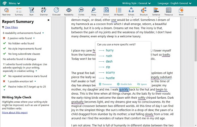 ProWritingAid düzenleme aracı