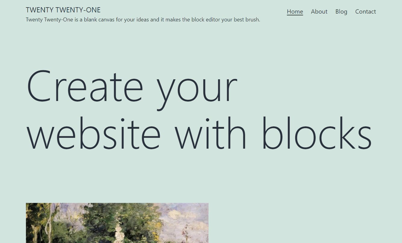 Yirmi Yirmi Bir WordPress teması
