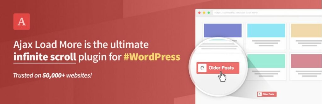 Ajax Load More WordPress 플러그인 카드.