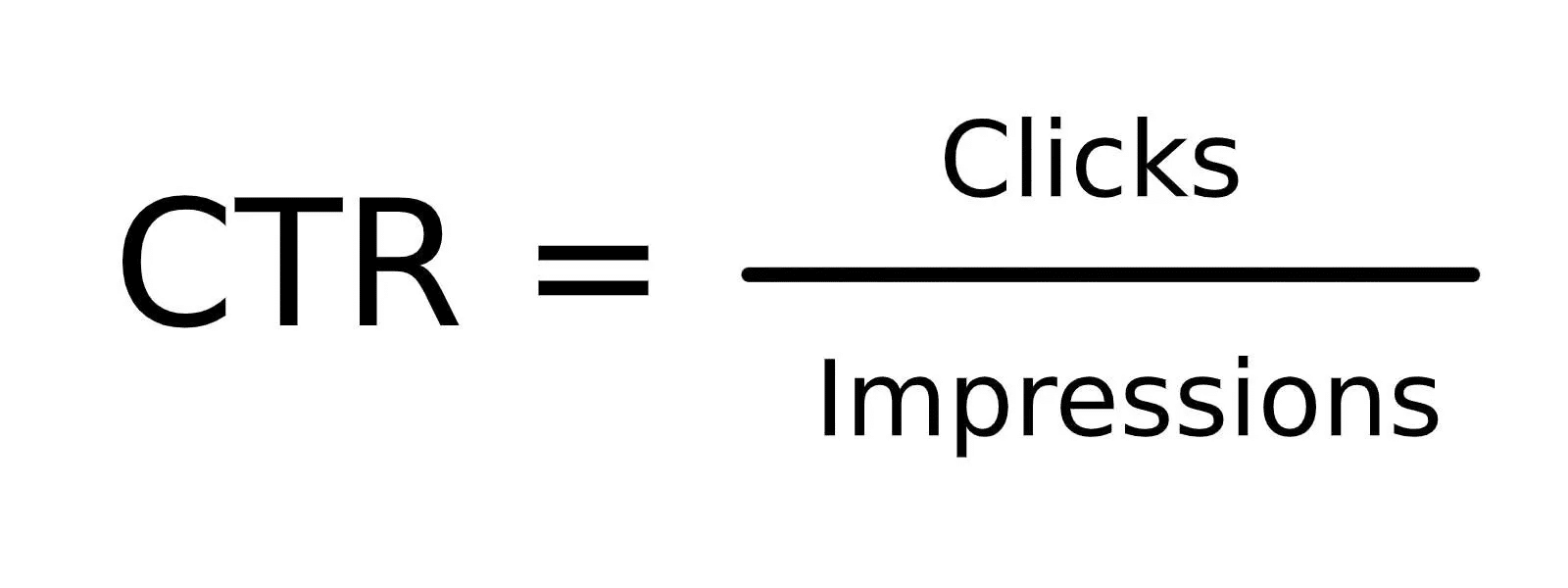 クリック率の計算方法のスクリーンショット