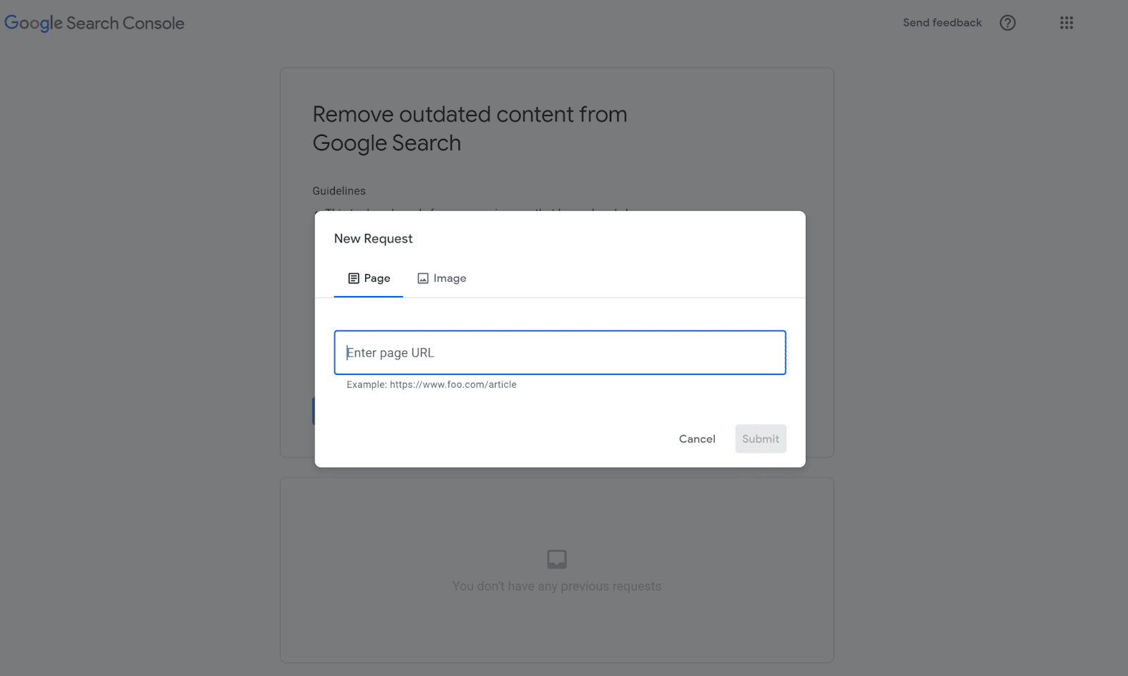 Google検索コンソールで古いコンテンツを削除する