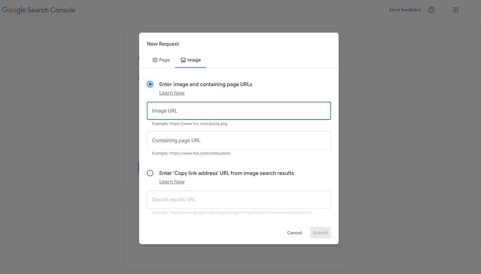 Googleを使用して検索リクエストから画像を削除できます