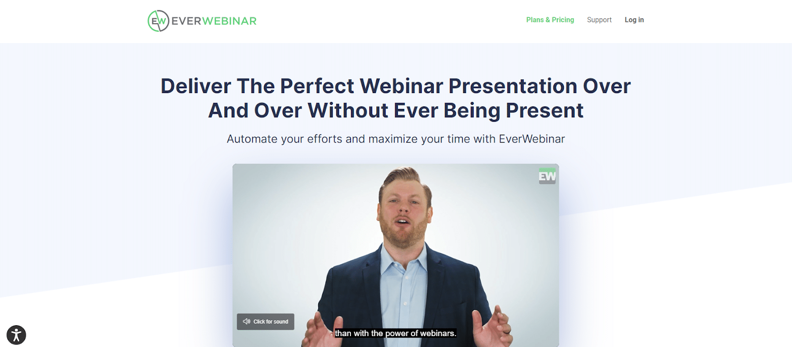 EverWebinar ana sayfası