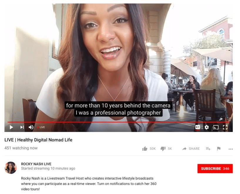 YouTube Canlı