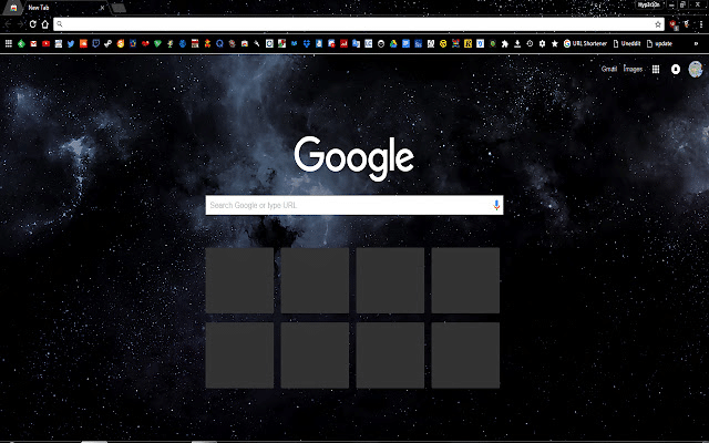 Google Chrome için karanlık alan teması