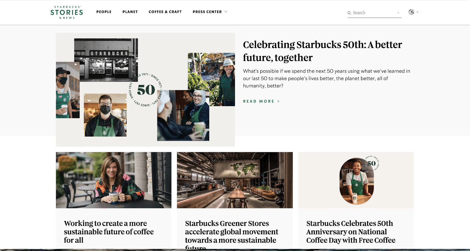 Starbucks, blog adı için aliterasyon kullanıyor