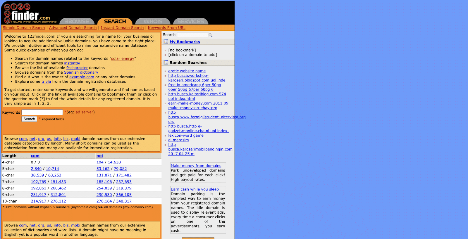 123Finder.com teknik sınırlamaları dikkate alır