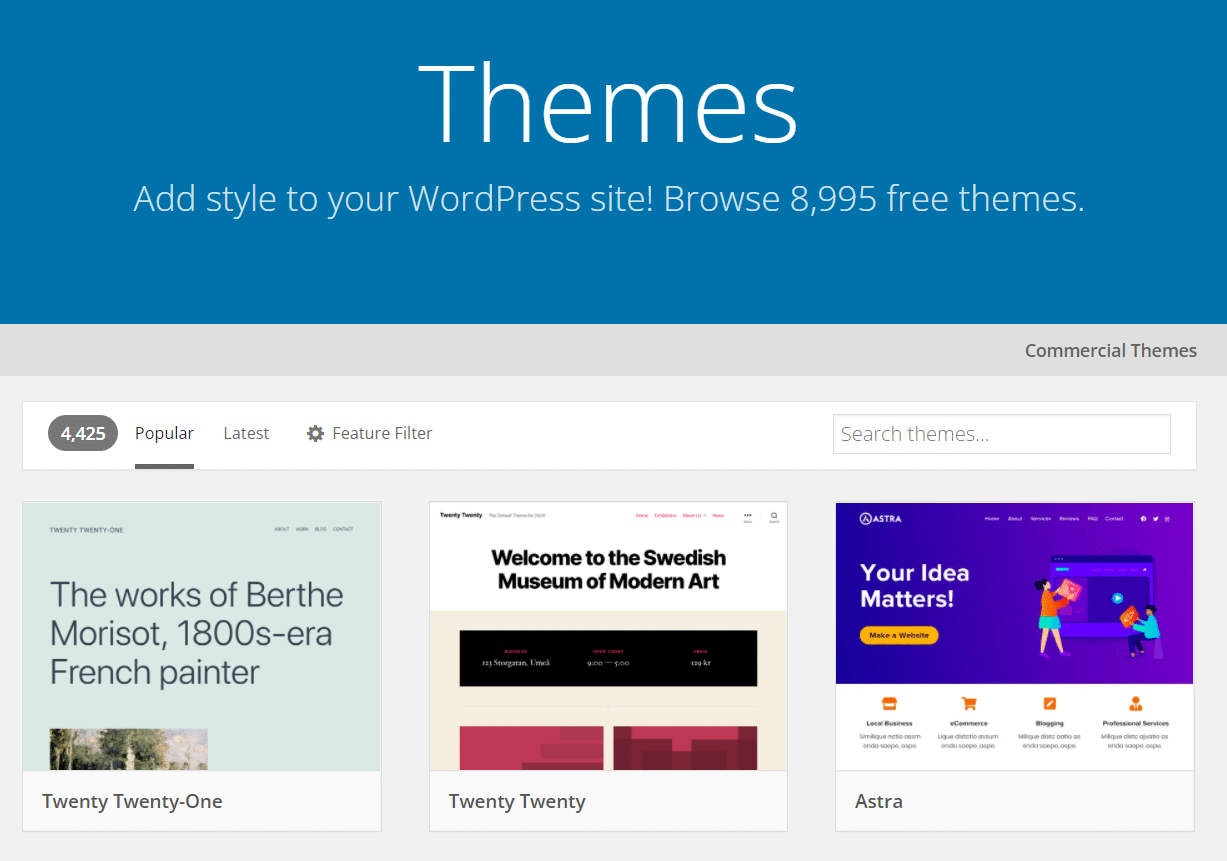 WordPress tema deposu