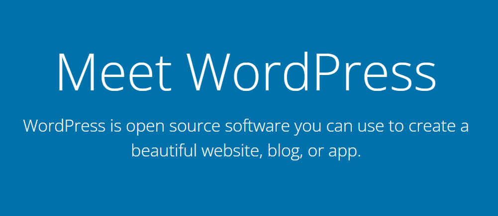 WordPress ana sayfası