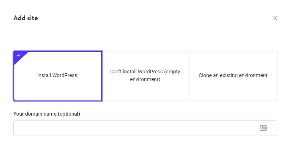 WordPress'i MyKinsta'ya yükleyin