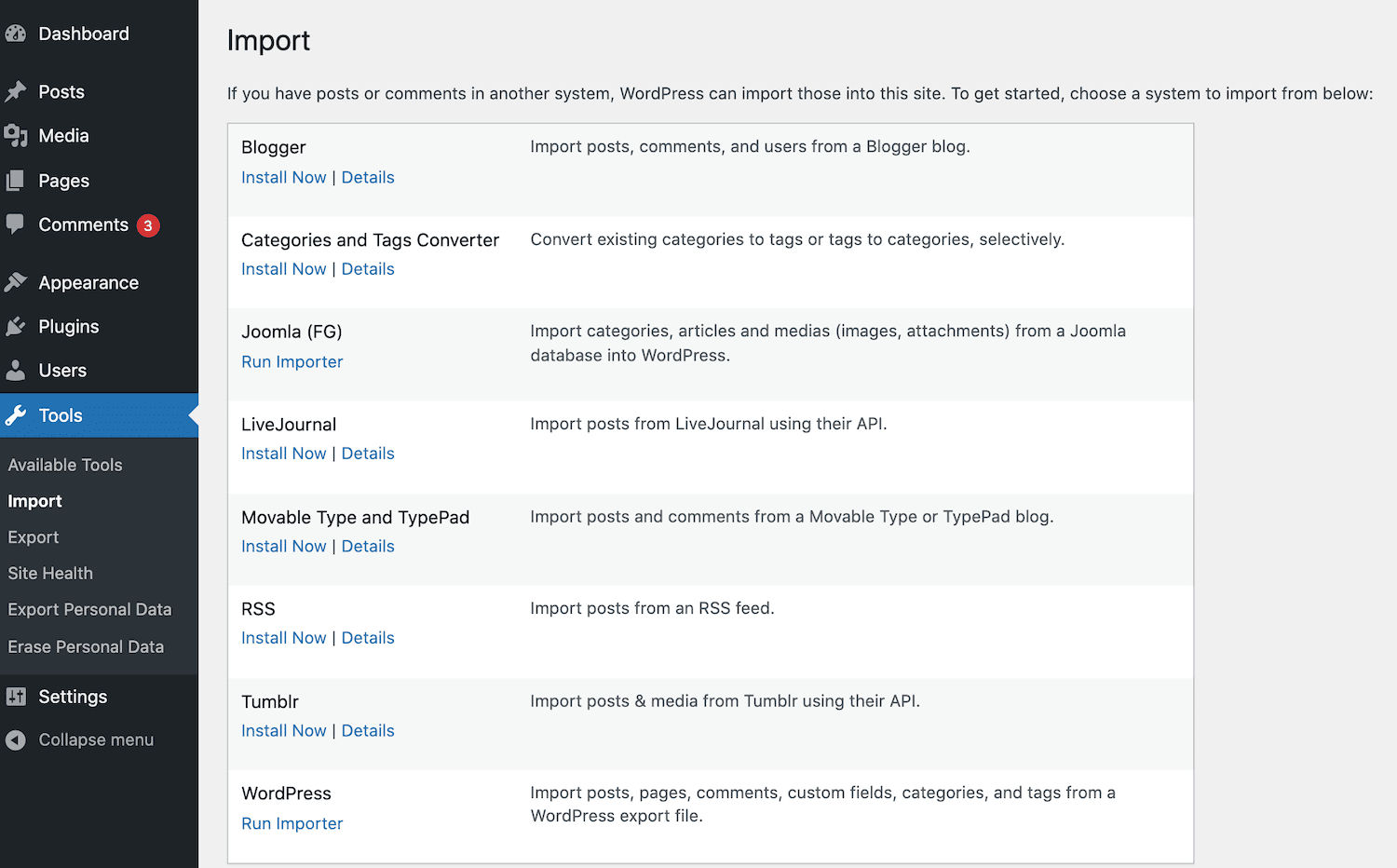 Jalankan Joomla FG