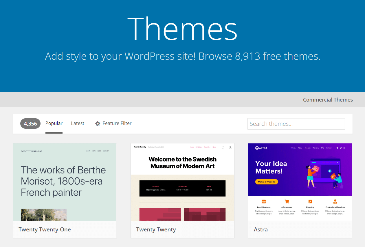 Репозиторий темы WordPress