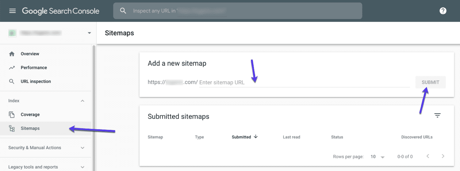 Отправка сайта в Google Search Console