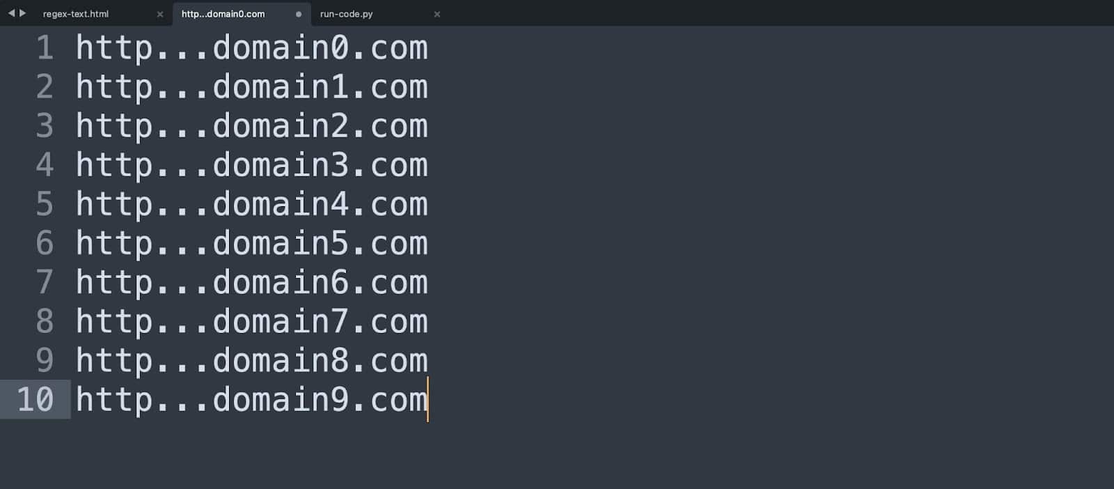 Многострочное редактирование Sublime Text