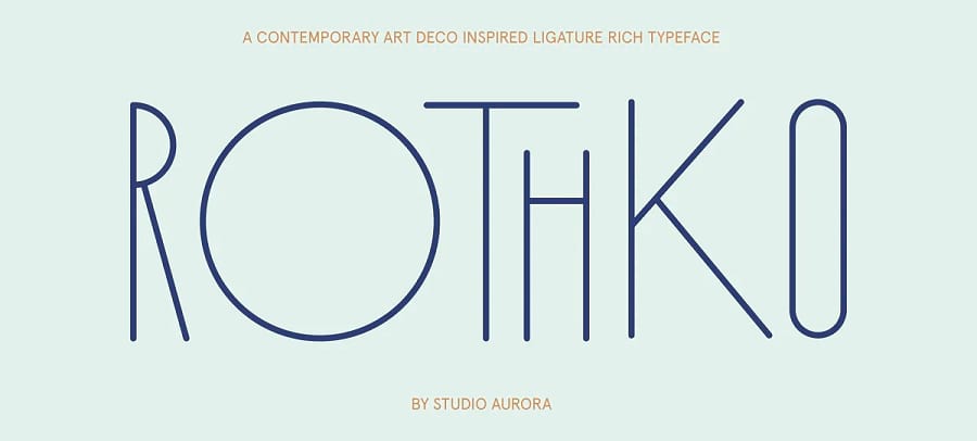 шрифт Ротко.