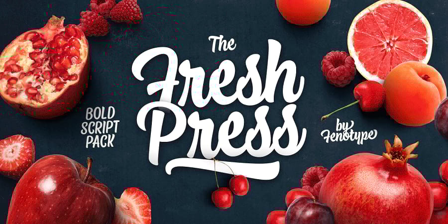 Шрифт Fresh Press.