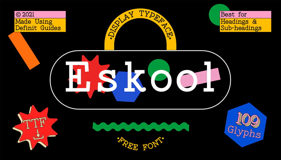 Эскул шрифт