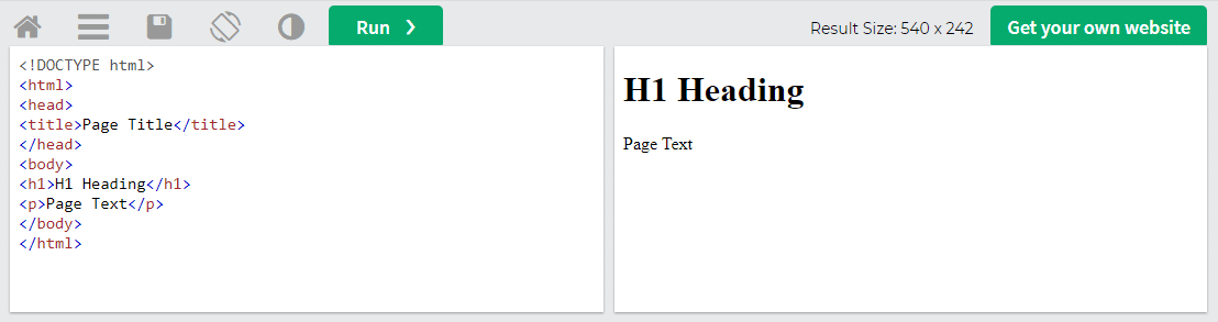 หัวข้อใน HTML