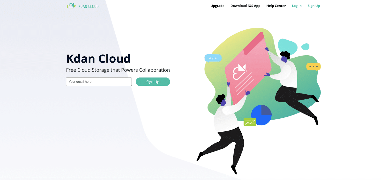 หน้าลงทะเบียน Kdan Cloud