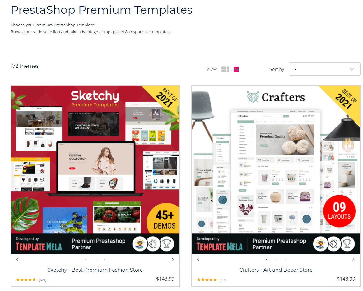 Шаблоны PrestaShop