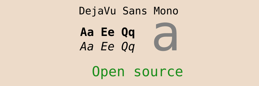Шрифт DejaVu Sans Mono