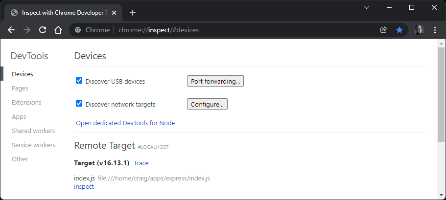 Narzędzie do sprawdzania Chrome