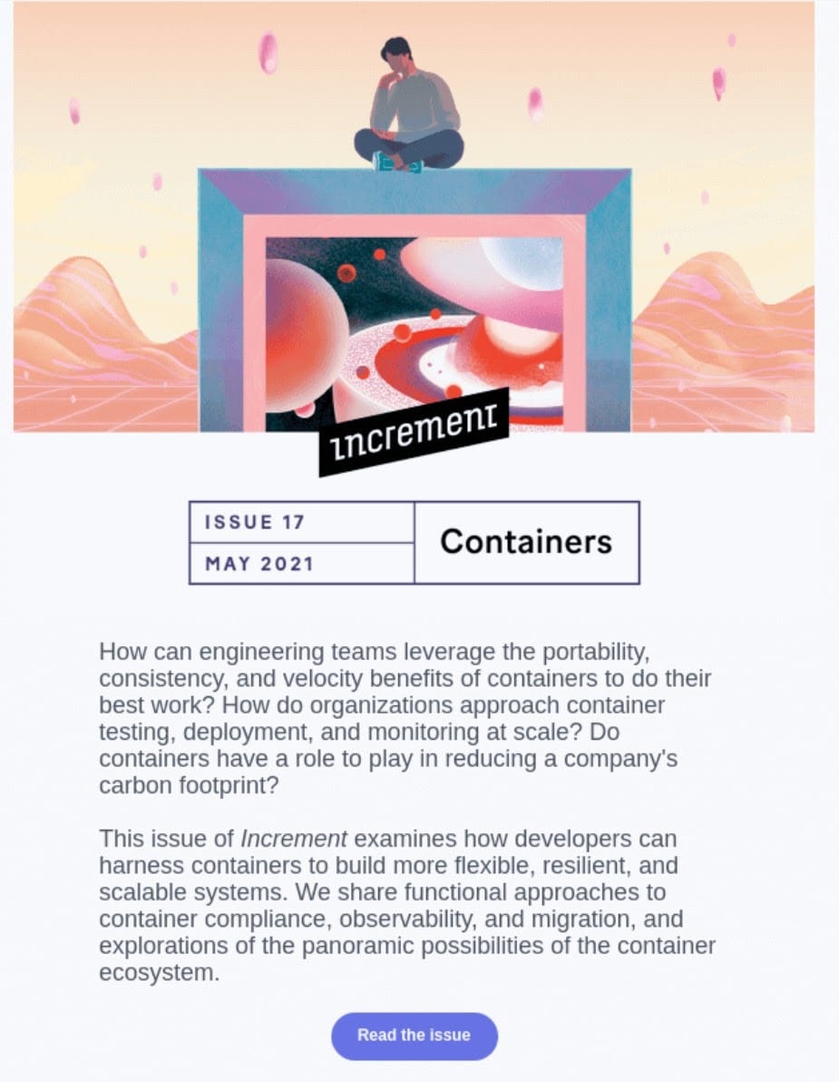 Un exemplu de buletin informativ de la Increment