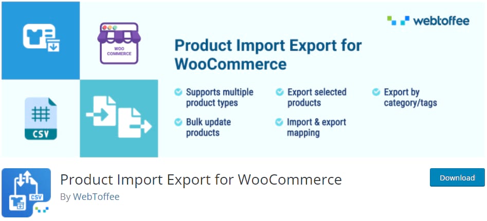 Плагин импорта и экспорта товаров для WooCommerce