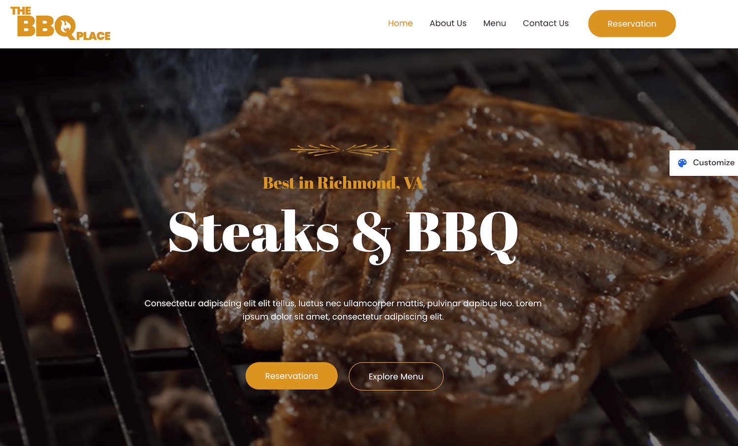 Șablon BBQ Restaurant