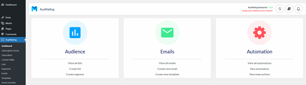 Acymailing-Dashboard