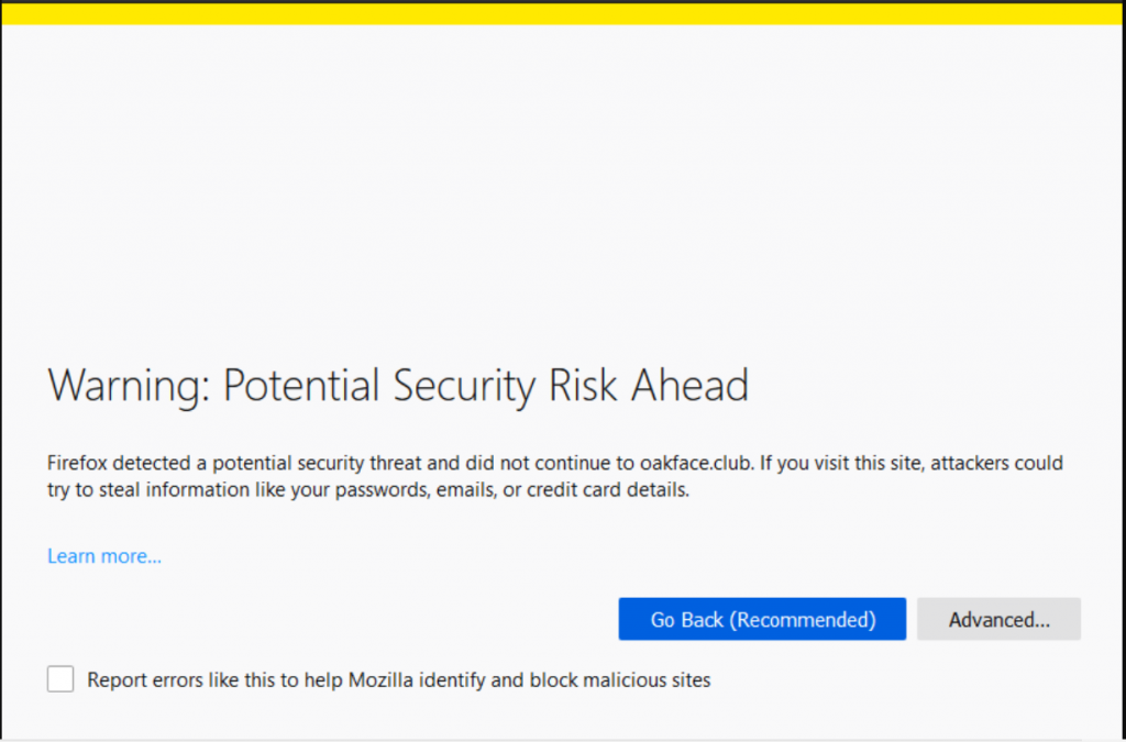 NET::ERR_CERT_DATE_INVALID error in Mozilla