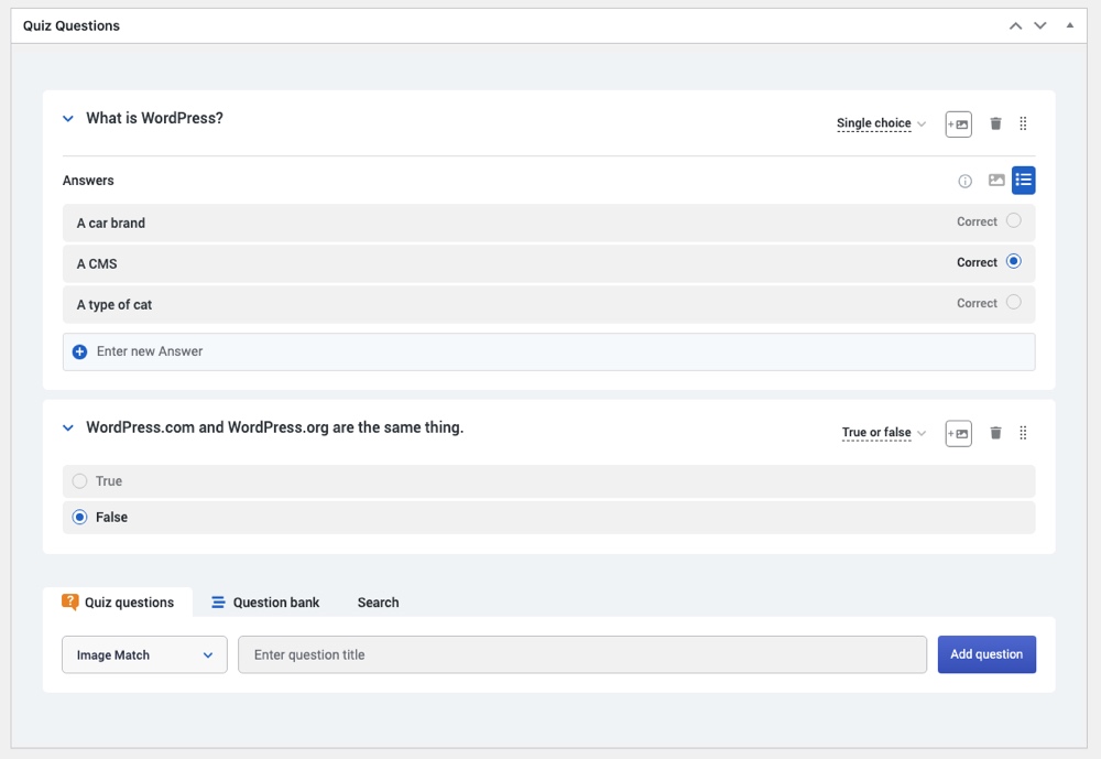 MasterStudy LMS Quiz-Erstellung
