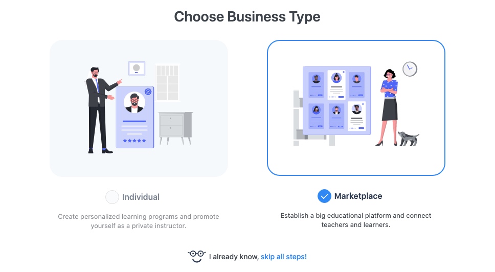 MasterStudium LMS Business Type