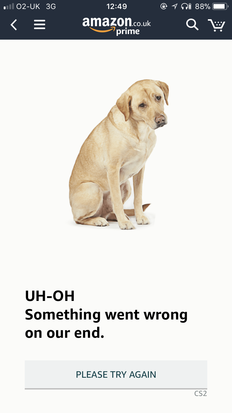 amazon internal server error 