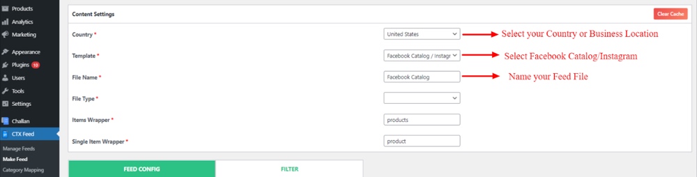 Crear archivo de alimentación de productos para Facebook