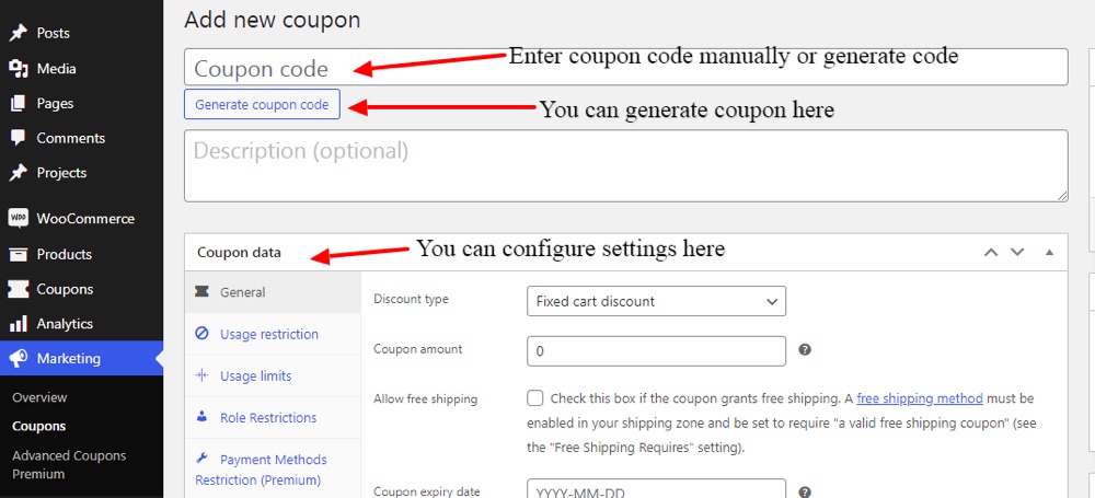 WooCommerce-Gutschein manuell oder automatisch hinzufügen