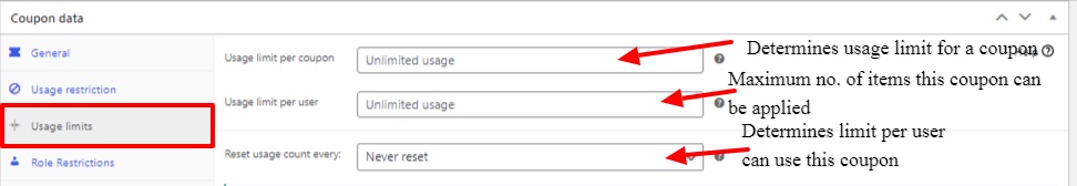 Nutzungsbeschränkungen für WooCommerce-Gutscheine
