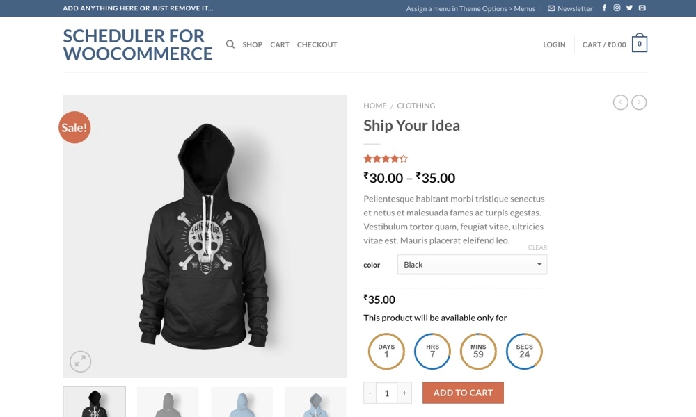 WooCommerce 스케줄러 WordPress 플러그인