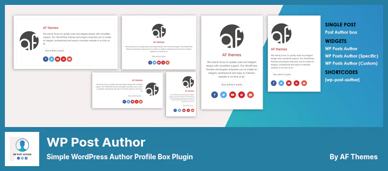 ปลั๊กอิน WP Post Author - ปลั๊กอินกล่องโปรไฟล์ผู้แต่ง WordPress อย่างง่าย