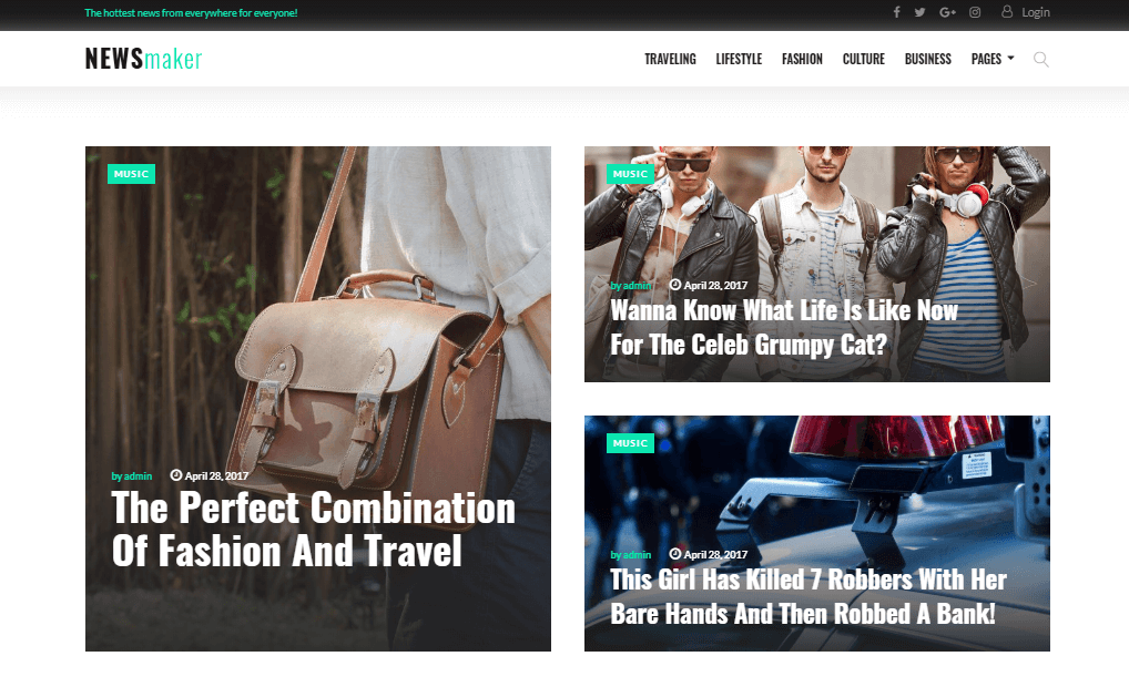 newsmaker meilleur thème de magazine WordPress
