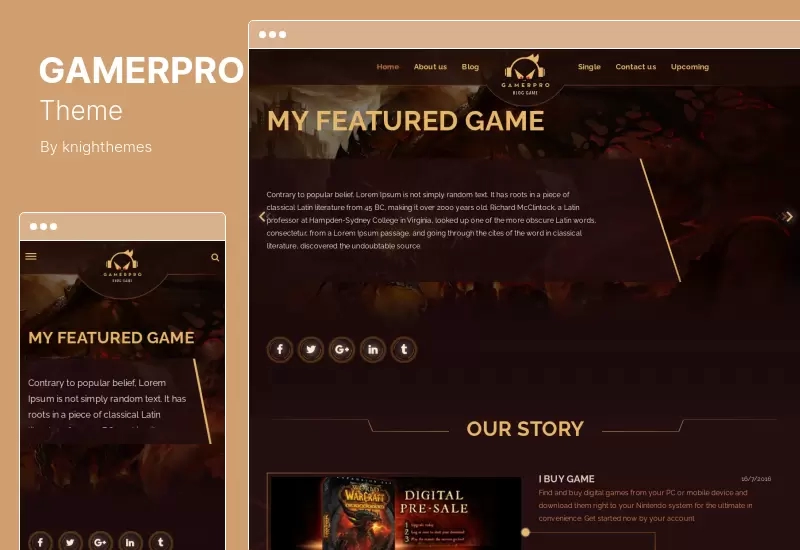 موضوع GAMERPRO - سمة رائعة لمدونة WordPress لمواقع اللعبة